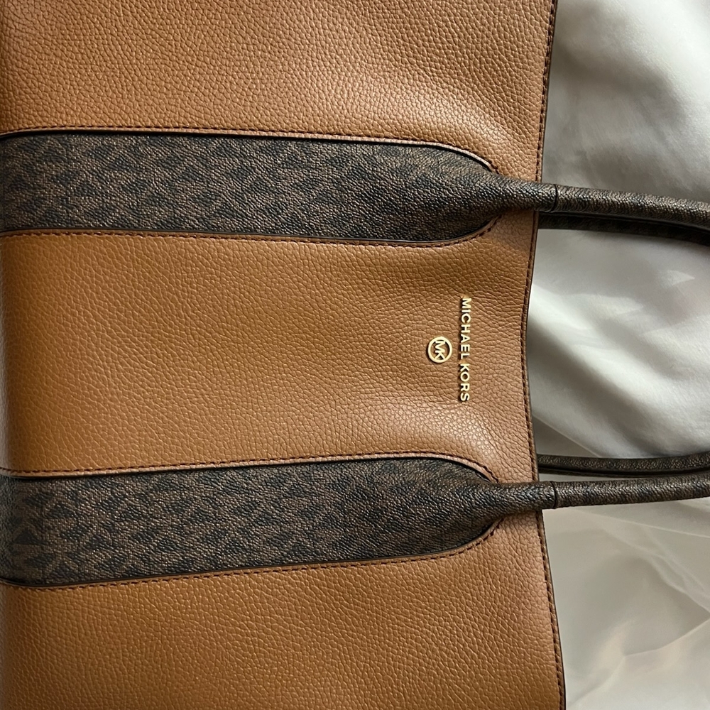 Michael Kors Brown and Black Tote Bag
